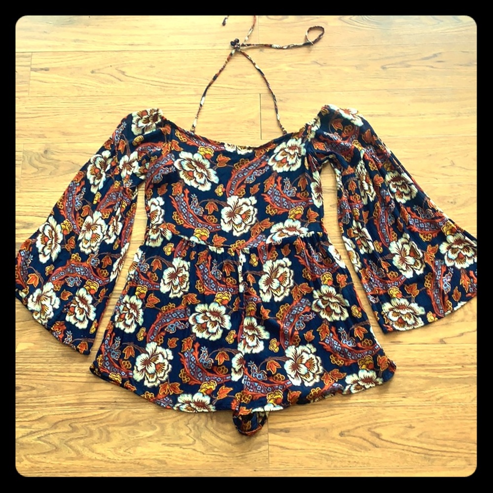 Gorgeous Bell Sleeved Off Shoulder Romper/Dress